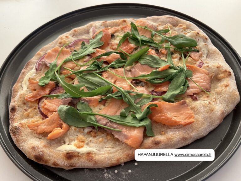 Kylmäsavulohipizza