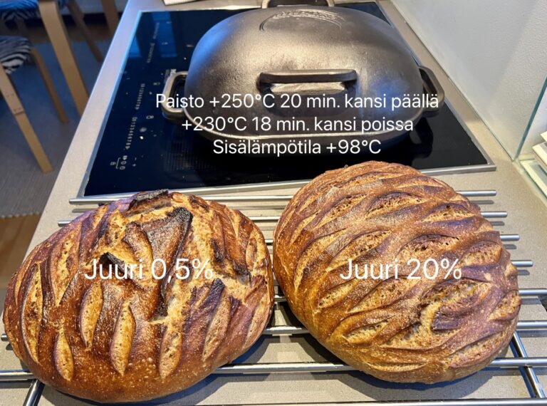 Juuren ”oikea” määrä? Kokeilu 20% vs. 0,5%